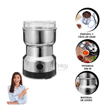 MOLINILLO ELECTRICO Y PRACTICO RYBIU R7114 PLATEADO+ POST-IT ADHESIVOS