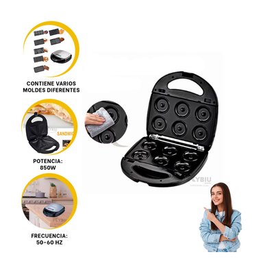 TOSTADOR RYBIU EL32291 COMPACTO ELECTRICO 8 EN 1 NEGRO + GIFT STICKERS