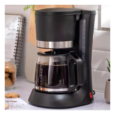 CAFETERA ELÉCTRICA RYBIU R132 EXPRESSO PARA CONSERVACION EN COLOR NEGRO