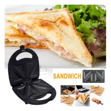 SANDWICHERA RYBIU EL32292 ELECTRICA 6 EN 1 EN NEGRO + REGALO AGENDITA