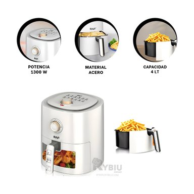 AIRFRYER RYBIU R7041 DIGITAL MULTIFUNCIONAL EN BLANCO + LIGAS REGALO