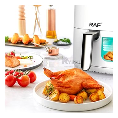 FREIDORA DE AIRE RYBIU R7041 4L DIGITAL ELECTRICA PARA PAPAS EN COLOR BLANCO