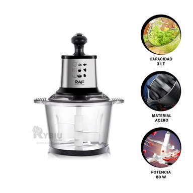 PICADOR DE ALTA POTENCIA DE 3L RYBIU R7703 80 W EN NEGRO + GIFT STICKERS