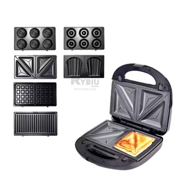 TOSTADOR RYBIU EL32292 TRANSPORTABLE 6 EN 1 NEGRO + ENVOLTORIO REGALO