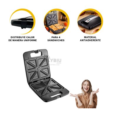 TOSTADOR RYBIU EL32290 COMPACTO ELECTRICO EN NEGRO + GIFT STICKERS