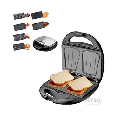 TOSTADOR RYBIU EL32292 ELECTRICO 6 EN 1 EN NEGRO + GIFT MINIAGENDA