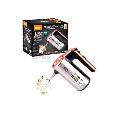 PROCESADORA DE MANO RYBIU R5526 RESISTENTE EN COLOR PLATEADO Y+GIFT STICKERS