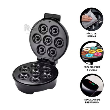 EQUIPO RYBIU EL29817 COMPACTO DONAS TONO NEGRO + BANDERITAS ADHESIVAS