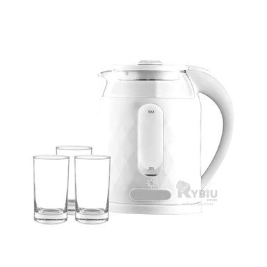 CALENTADOR DE INFUSION RYBIU BM-1812 2L EN BLANCO + BANDERITAS ADHESIVAS