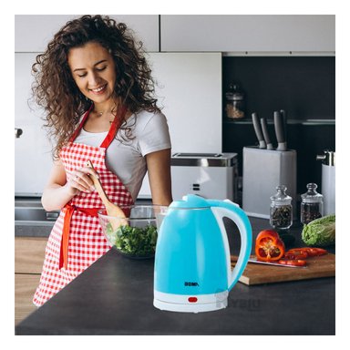 TETERA RYBIU BM-1009 2L CONEXION EN COLOR CELESTE + GIFT MINIAGENDA