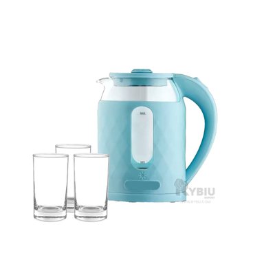 TETERA RYBIU BM-1812 2L FUNCIONAL EN CELESTE + ENVOLTORIO REGALO