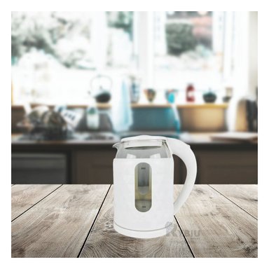 HERVIDOR RYBIU BM-1812 2L COMPACTO EN COLOR BLANCO + PAPEL REGALO