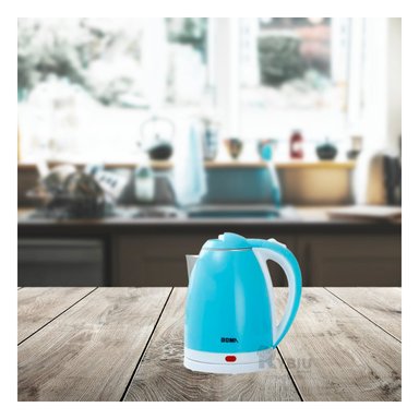 HERVIDOR DE AGUA RYBIU BM-1009 2 LITROS EN CELESTE + PAPEL REGALO