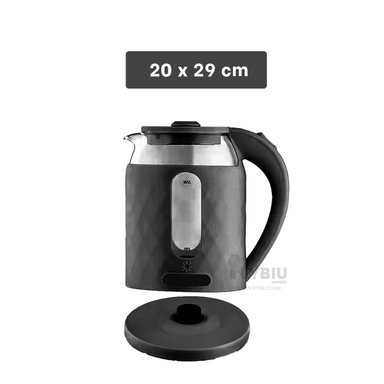 CALENTADOR RYBIU BM-1812 2L GRAN CAPACIDAD EN NEGRO + LIGAS REGALO