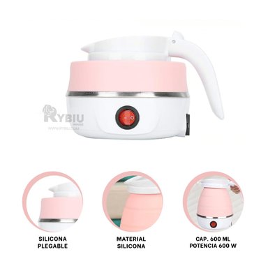 MAQUINA RYBIU EL32276 600ML SEGURA AGUA ROSADO + BANDERITAS ADHESIVAS