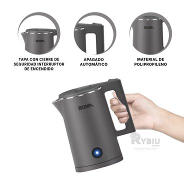 JARRON RYBIU BM-150A18 1800ML CON PULSADOR PLOMO + ENVOLTORIO REGALO