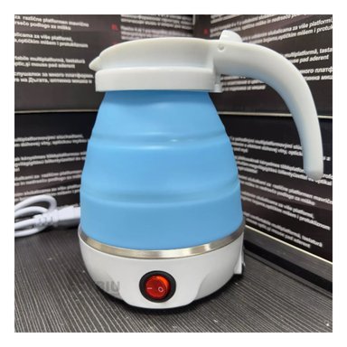 HERVIDERO ELECTRICO RYBIU EL32277 600ML PLEGABLE SILICONA EN CELESTE