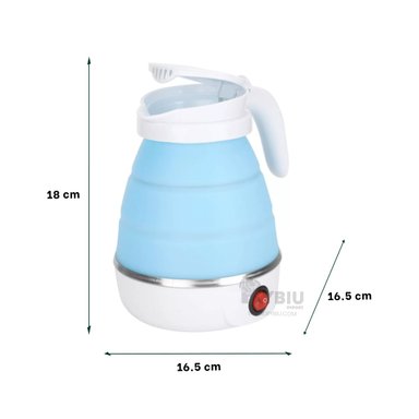 MAQUINA HIERVE AGUA RYBIU EL32277 600ML CELESTE + REGALO LIGAS PARA PEINAR