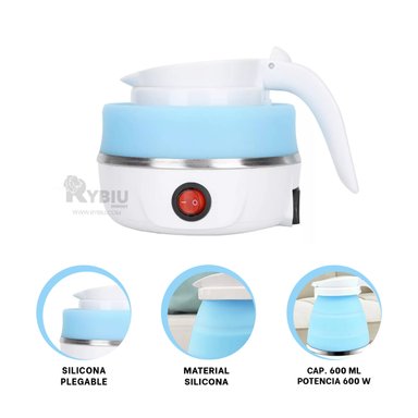 MAQUINA RYBIU EL32277 600ML SEGURA AGUA CELESTE + BANDERITAS ADHESIVAS