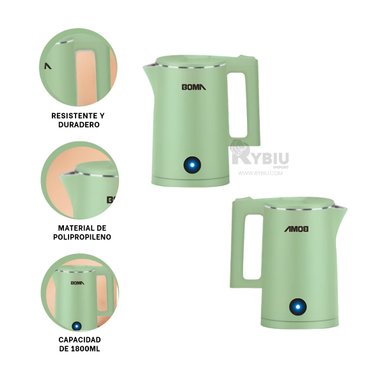 JARRON RYBIU BM-150A18 1800ML CON PULSADOR VERDE + ENVOLTORIO REGALO