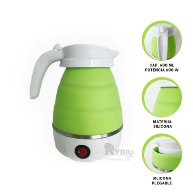 HERVIDOR RYBIU EL32275 600ML POTENTE EN VERDE + ENVOLTORIO REGALO
