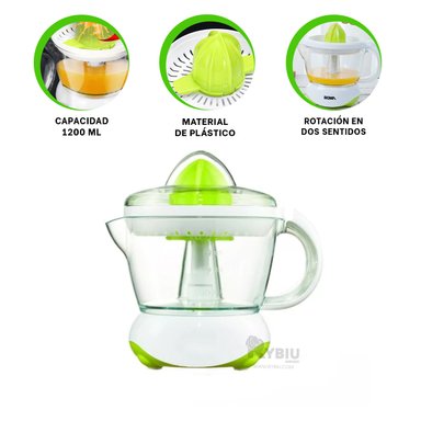 PROCESADOR DE NARANJAS RYBIU BM-601H EN 1200ML BLANCO + POST-IT ADHESIVOS