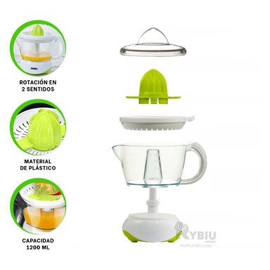 EXTRACTOR RYBIU BM-601H FACIL DE USAR DE 1200ML BLANCO + REGALO AGENDITA