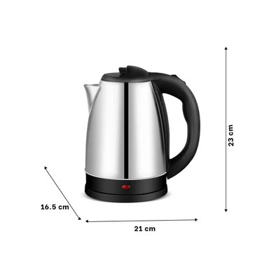 HERVIDOR RYBIU EL30691 2L PARA CASA TONO PLATEADO + REGALO LIGAS PARA PEINAR