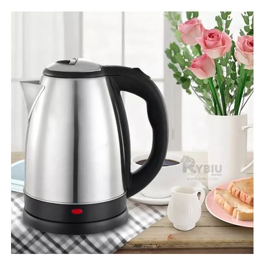 JARRA HERVIDOR RYBIU EL30691 2L MODERNA EN COLOR PLATEADO + PAPEL REGALO
