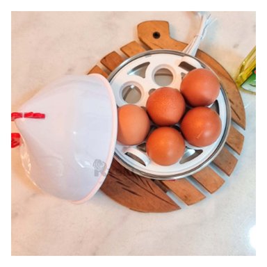 GALLINA PARA HERVIR HUEVOS RYBIU EL30689 7L GALLINA PARA HEVIR HUEVOS BLANCO + PAPEL REGALO