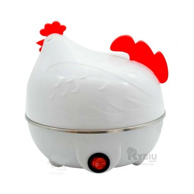 MAQUINA PARA ESCALFAR HUEVOS RYBIU EL30689 7L BLANCO + REGALO STICKERS