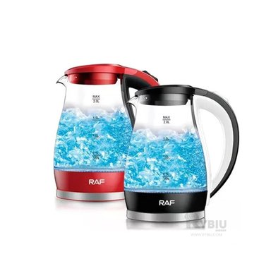 CALENTADOR DE AGUA RYBIU R7820 2L EN ROJO + REGALO LIGAS PARA PEINAR