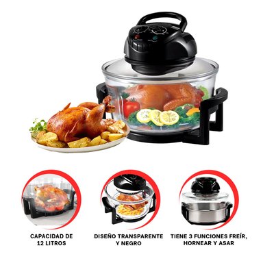 COCINADORA RYBIU R5302 MANUAL CON POTENCIA EN COLOR NEGRO + GIFT STICKERS