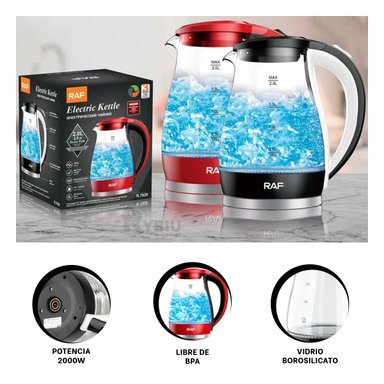 TETERA RYBIU R7820 2L MULTIFUNCIONAL EN ROJO + REGALO AGENDITA