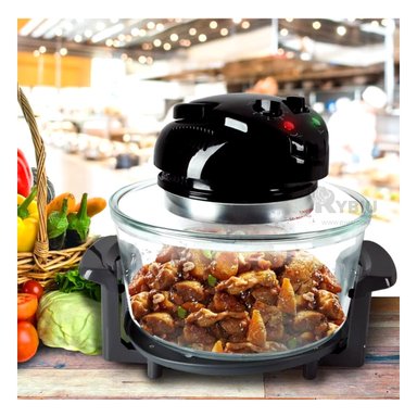 FREIDORA RYBIU R5302 MANUAL PARA POLLO EN COLOR NEGRO + PAPEL REGALO