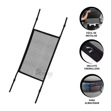 MALLA DE MATERIAL DURADERO EN NEGRO Y+PAPEL DE REGALO