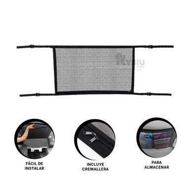 MALLA PARA ORDEN UTIL EN CARRO DE NEGRO Y+REGALO STICKERS