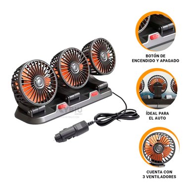 VENTILADOR PORTATIL RYBIU HE30082 POTENTE GIRO AIRE NEGRO + REGALO STICKERS