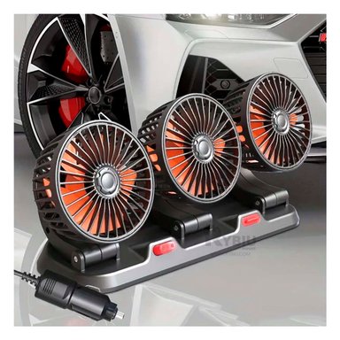 VENTILADOR PORTATIL RYBIU HE30082 SOPLADOR VEHICULOS TONO NEGRO + POST-IT ADHESIVOS