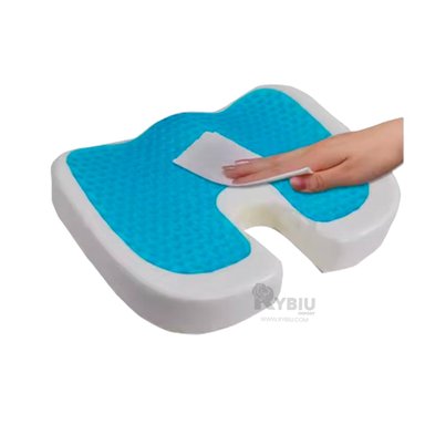 COJINETE ERGONOMICA BLANCO Y FUNDA PLOMO Y+LIGAS DE REGALO