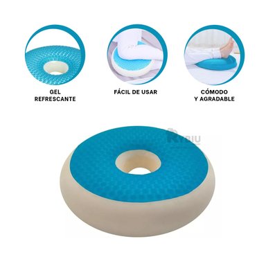 ALMOHADILLA ESTETICO CON FUNDA NEGRA Y+REGALO STICKERS