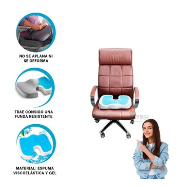 ALMOHADILLA ADAPTABLE CON FUNDA PLOMO Y+ENVOLTORIO DE REGALO