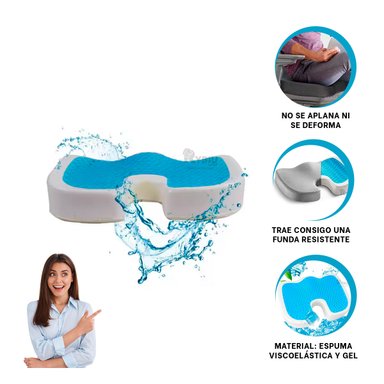 ALMOHADILLA LIGERO Y COMODO FUNDA PLOMO Y+REGALO STICKERS