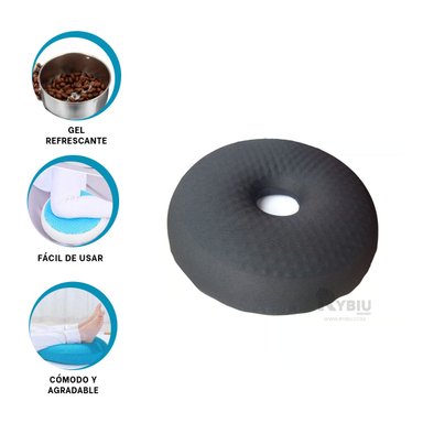 ALMOHADILLA ADAPTABLE CON FUNDA NEGRA Y+ENVOLTORIO DE REGALO