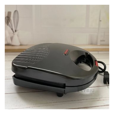 WAFLERA RYBIU EL30714 DOBLE ANTIADERENTE Y PRACTICO EN COLOR NEGRO