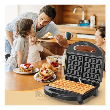 WAFLERA RYBIU EL30714 COMPACTA Y AJUSTABLE EN COLOR NEGR + REGALO AGENDITA