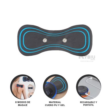 MASAJEADOR ELECTRICO PORTATIL PARA CUERPO Y+REGALO STICKERS