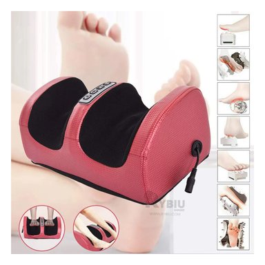 MASAJEADOR ELECTRICO DE PIES Y PIERNAS EN COLOR GUINDA