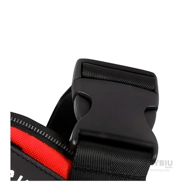 ARNÉS PERROS MA30991 RYBIU REGULABLE CON DISEÑO ROJO TALLA S + PAPEL REGALO