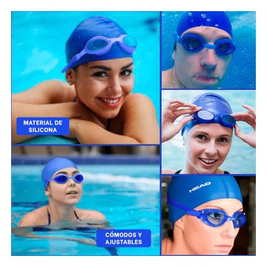 GAFAS DE NATACION CON ESTUCHE Y PROTECCIÓN CONTRA AGUA Y+POST IT